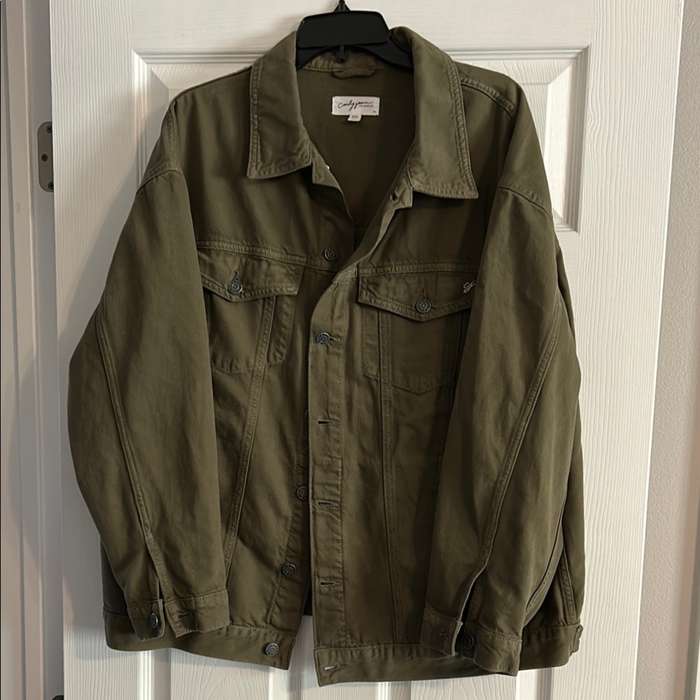 Carly Jean Los Angeles Khaki Denim Jacket